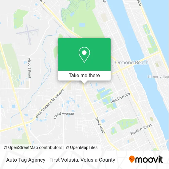 Auto Tag Agency - First Volusia map