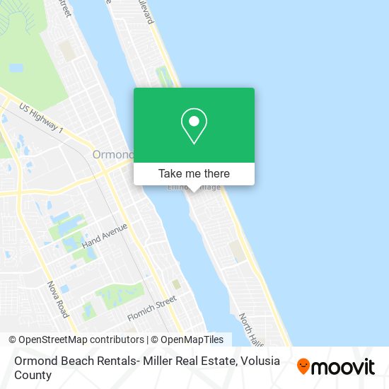 Mapa de Ormond Beach Rentals- Miller Real Estate