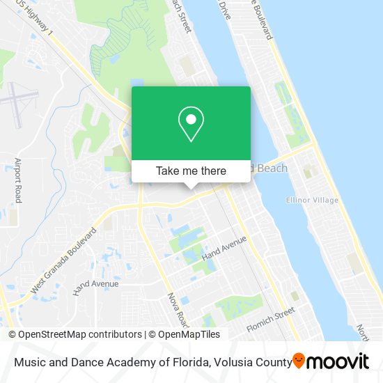 Mapa de Music and Dance Academy of Florida
