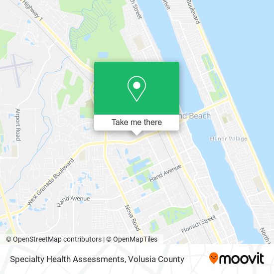 Specialty Health Assessments map