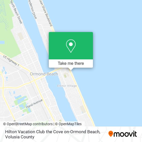 Mapa de Hilton Vacation Club the Cove on-Ormond Beach