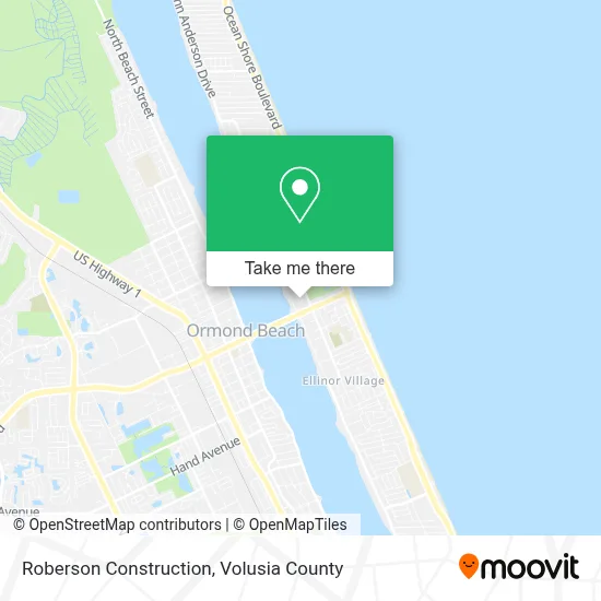 Roberson Construction map