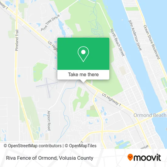 Riva Fence of Ormond map