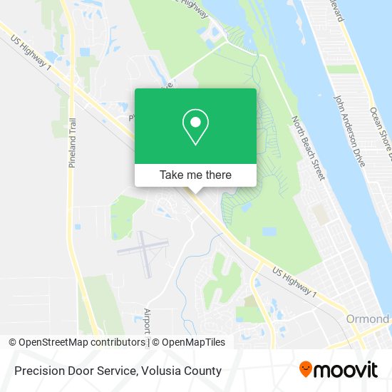 Precision Door Service map