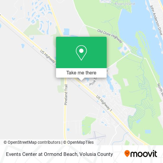 Events Center at Ormond Beach map