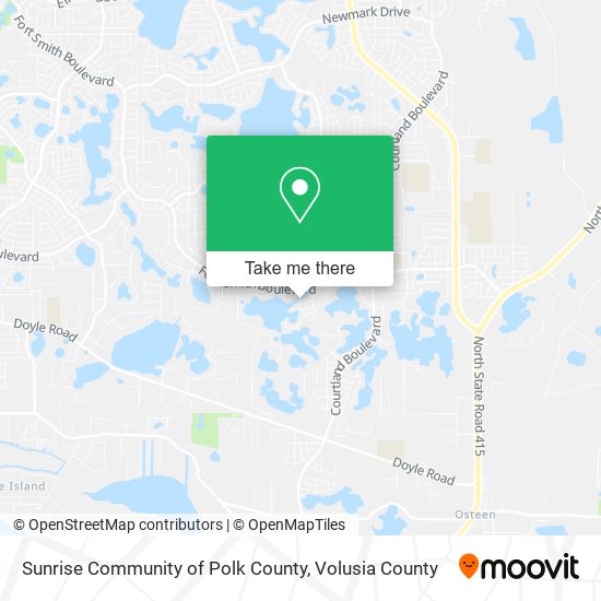 Mapa de Sunrise Community of Polk County