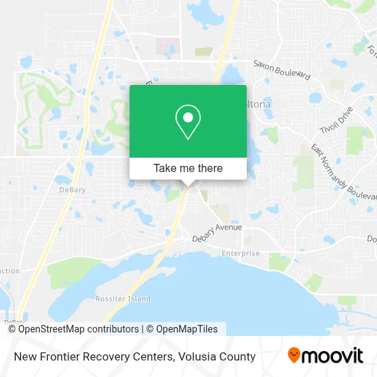 New Frontier Recovery Centers map