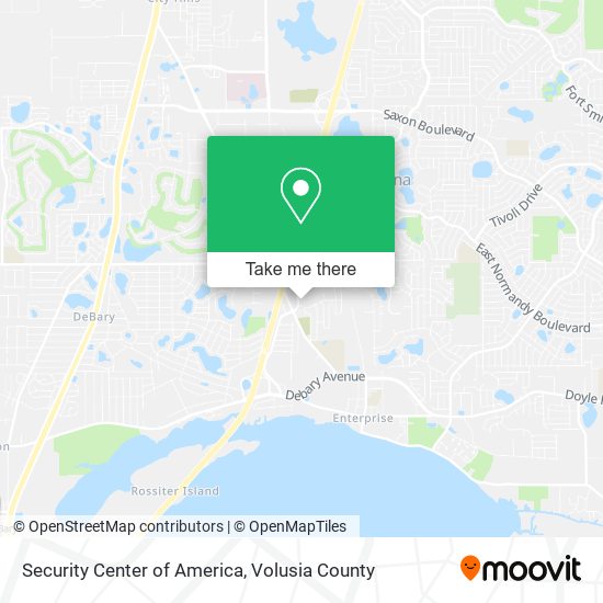 Security Center of America map