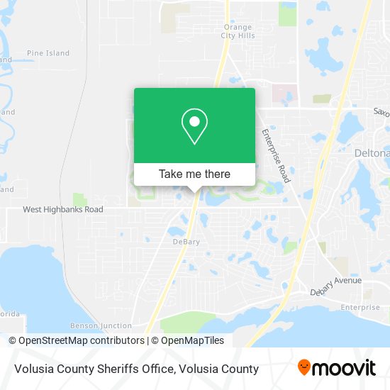 Volusia County Sheriffs Office map