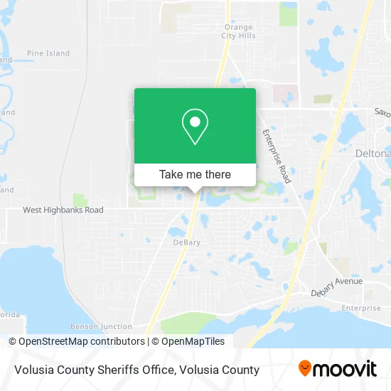 Volusia County Sheriffs Office map