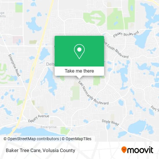 Baker Tree Care map