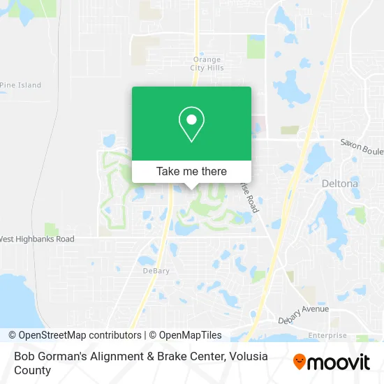 Bob Gorman's Alignment & Brake Center map