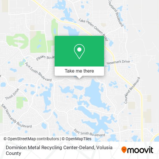 Dominion Metal Recycling Center-Deland map