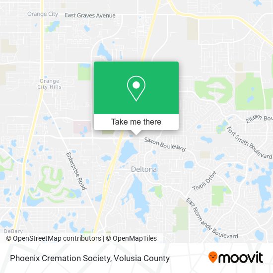 Phoenix Cremation Society map