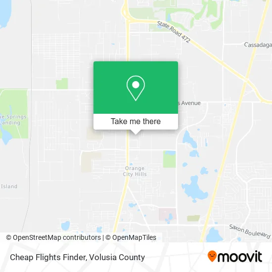 Mapa de Cheap Flights Finder