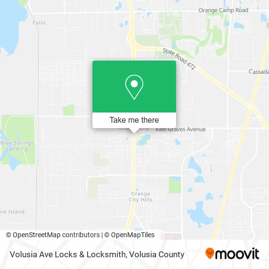 Volusia Ave Locks & Locksmith map