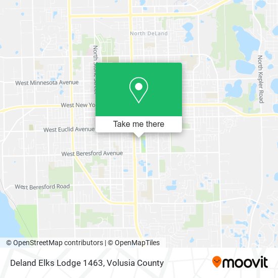 Deland Elks Lodge 1463 map