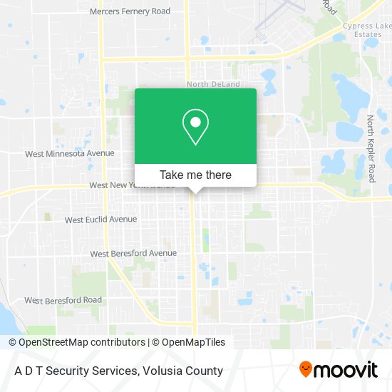 A D T Security Services map