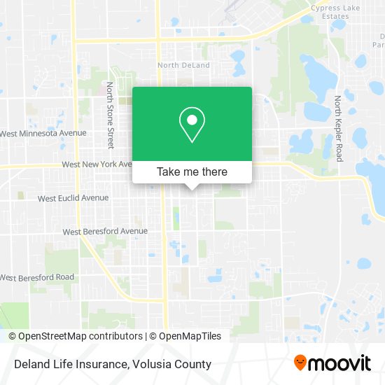 Deland Life Insurance map