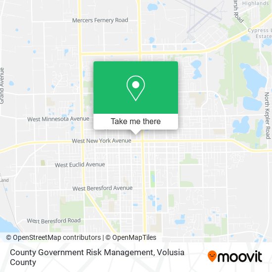 Mapa de County Government Risk Management