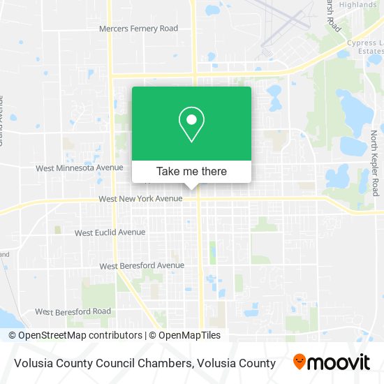 Mapa de Volusia County Council Chambers