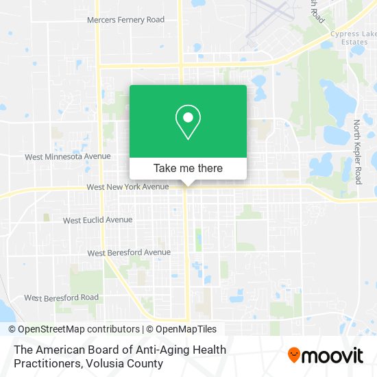 The American Board of Anti-Aging Health Practitioners map