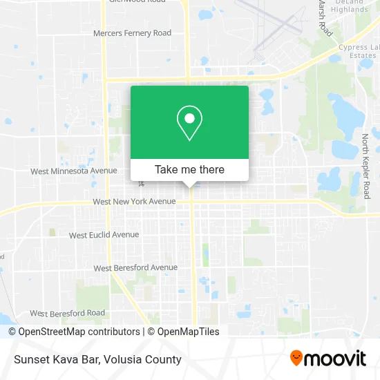 Sunset Kava Bar map