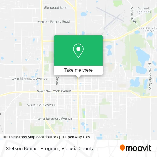 Stetson Bonner Program map