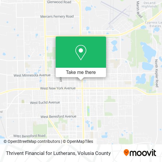 Thrivent Financial for Lutherans map