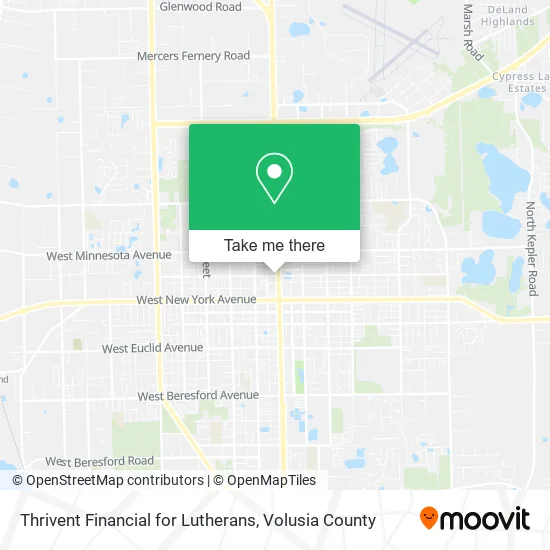 Thrivent Financial for Lutherans map