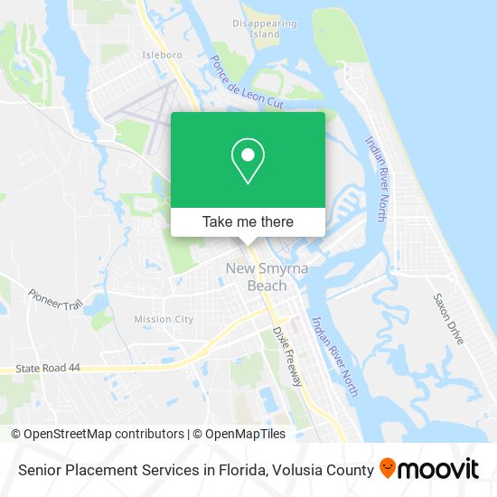 Mapa de Senior Placement Services in Florida
