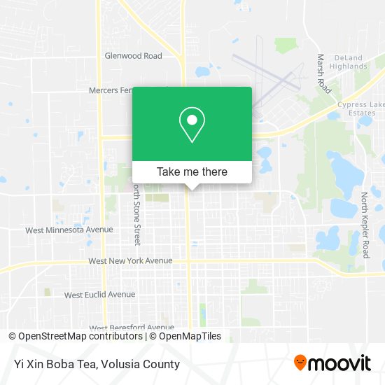 Yi Xin Boba Tea map