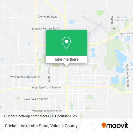 Cricket Locksmith Store map