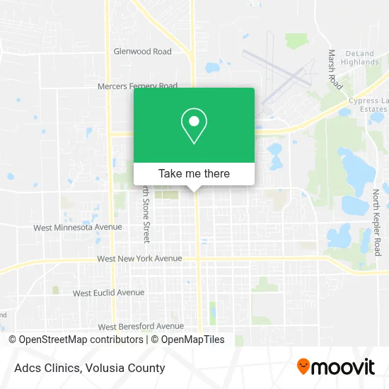 Adcs Clinics map