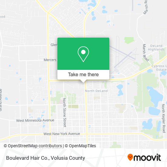 Boulevard Hair Co. map