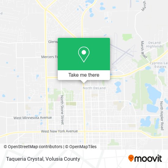Mapa de Taqueria Crystal