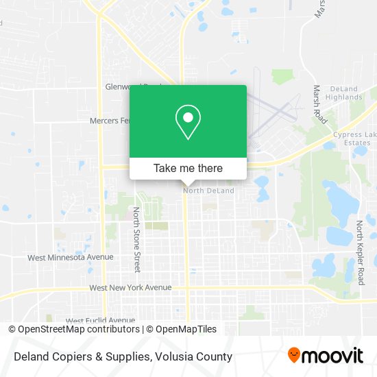 Mapa de Deland Copiers & Supplies