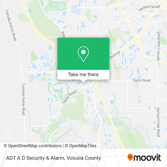 ADT A D Security & Alarm map