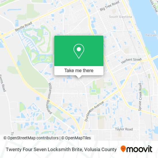 Twenty Four Seven Locksmith Brite map