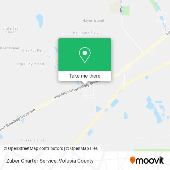 Zuber Charter Service map