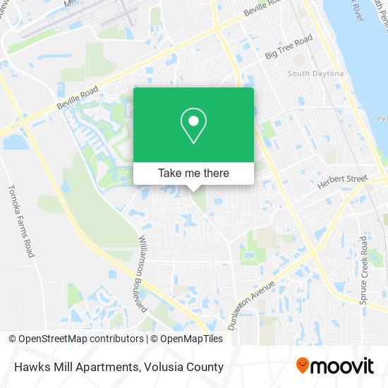 Mapa de Hawks Mill Apartments