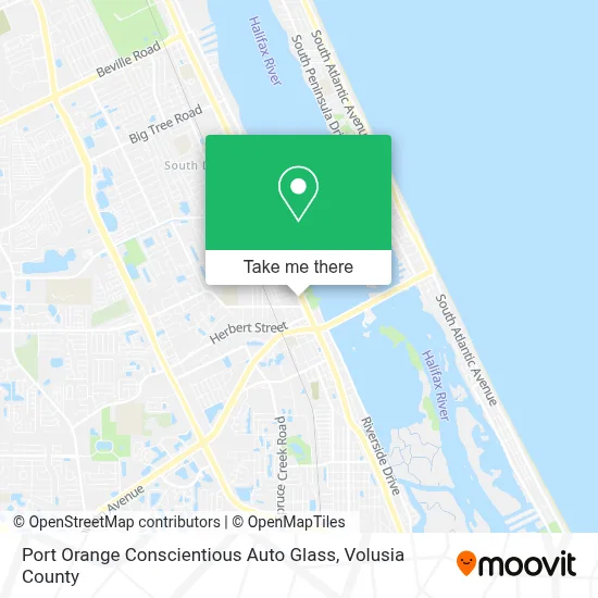 Port Orange Conscientious Auto Glass map