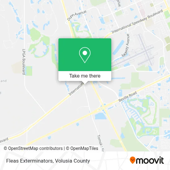 Fleas Exterminators map