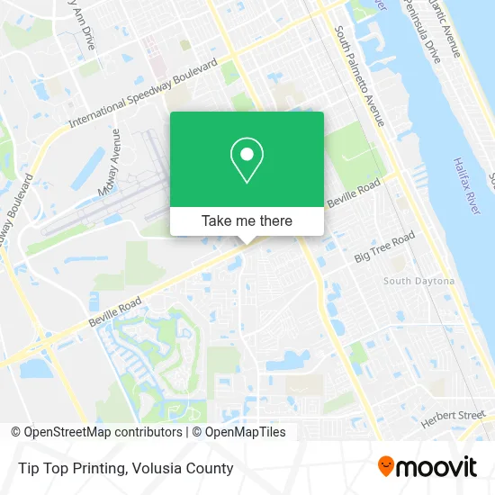 Tip Top Printing map