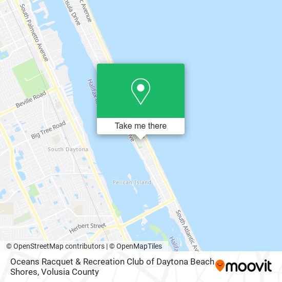 Oceans Racquet & Recreation Club of Daytona Beach Shores map