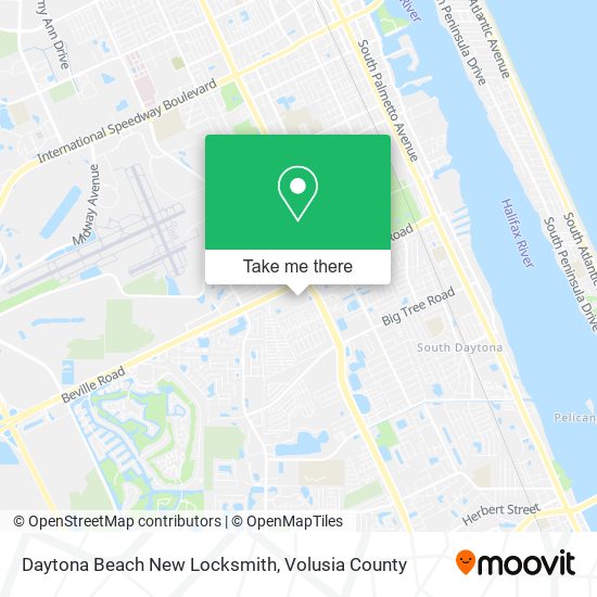Daytona Beach New Locksmith map