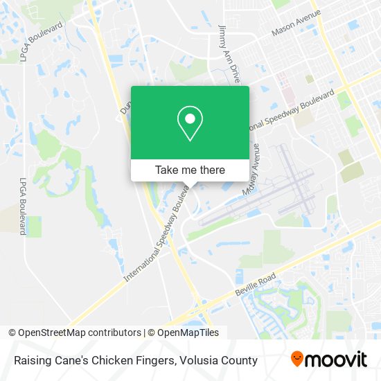Raising Cane's Chicken Fingers map