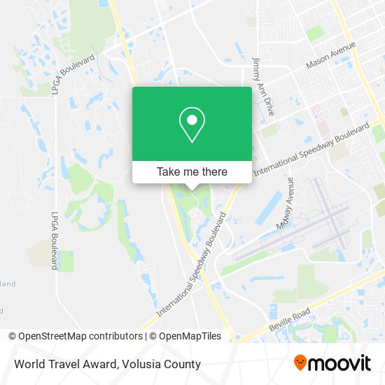 Mapa de World Travel Award