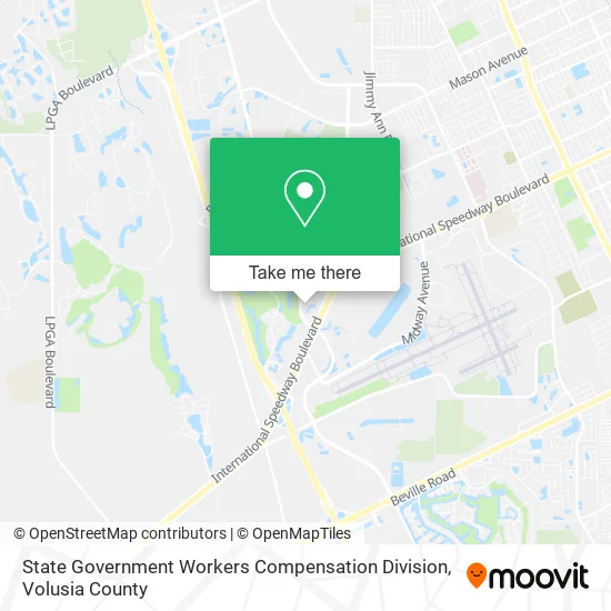 State Government Workers Compensation Division map