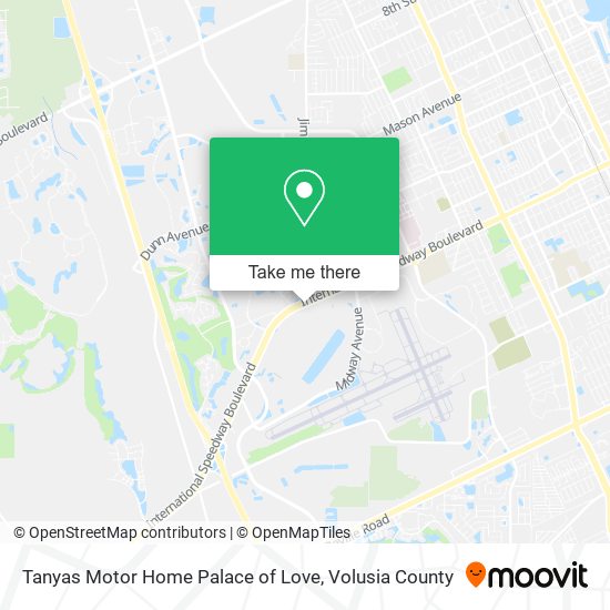 Mapa de Tanyas Motor Home Palace of Love